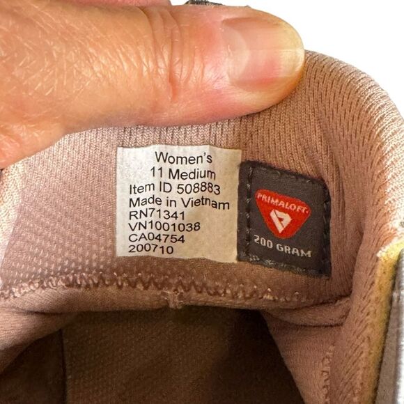 L.L Bean Women's Grey Tek 2.5 Pull On Suede Leather Winter Sneakers Boot Size 11 - Picture 8 of 8